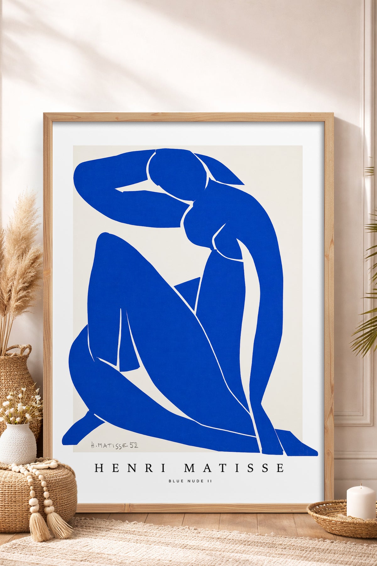 HOMEPACK Ahşap Çerçeveli Tablo Çerçeveli Poster Sanatsal Modern Duvar Dekoru BEK-8432