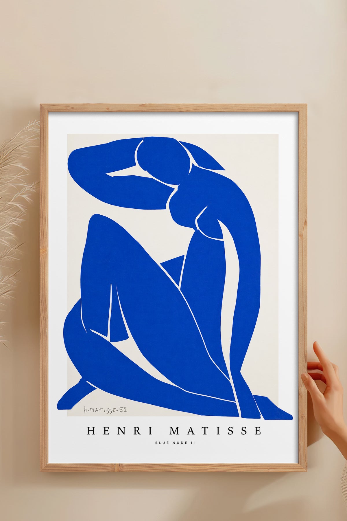 HOMEPACK Ahşap Çerçeveli Tablo Çerçeveli Poster Sanatsal Modern Duvar Dekoru BEK-8432