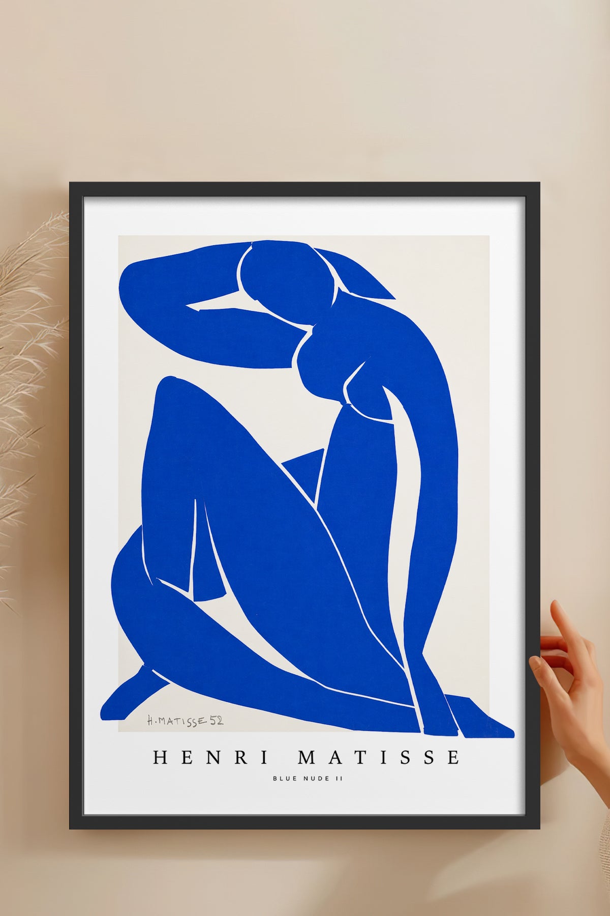 HOMEPACK Ahşap Çerçeveli Tablo Çerçeveli Poster Sanatsal Modern Duvar Dekoru BEK-8432