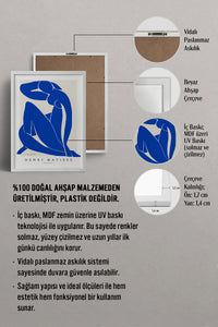 HOMEPACK Ahşap Çerçeveli Tablo Çerçeveli Poster Sanatsal Modern Duvar Dekoru BEK-8432