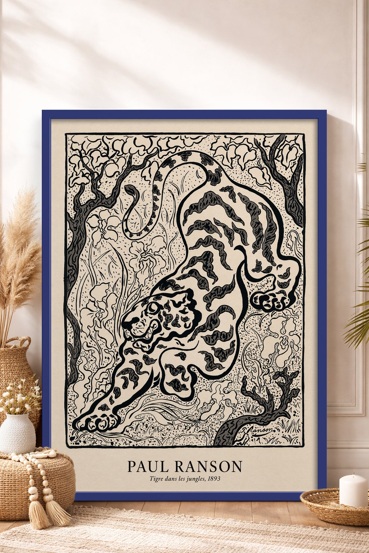 HOMEPACK Ahşap Çerçeveli Tablo Çerçeveli Poster Sanatsal Modern Duvar Dekoru BEK-8433