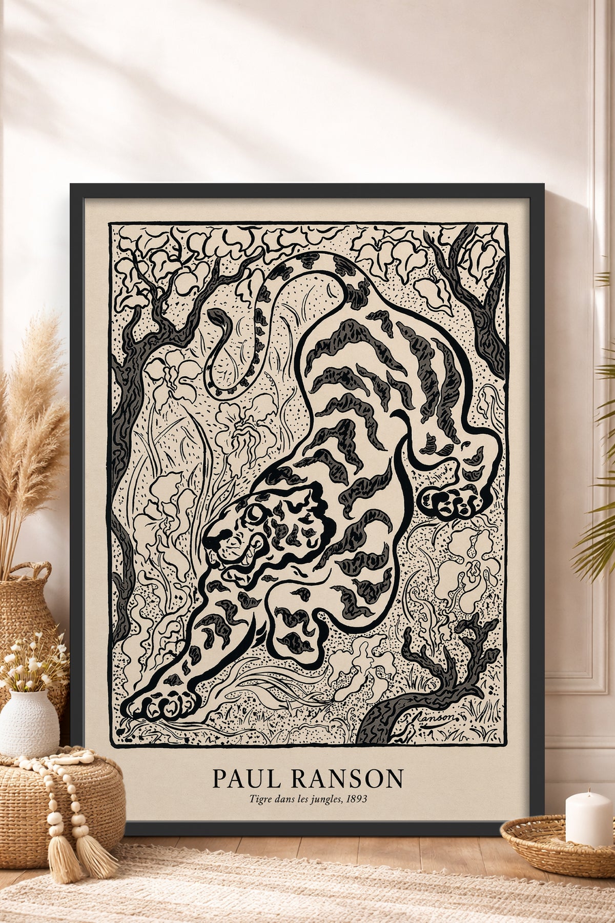 HOMEPACK Ahşap Çerçeveli Tablo Çerçeveli Poster Sanatsal Modern Duvar Dekoru BEK-8433