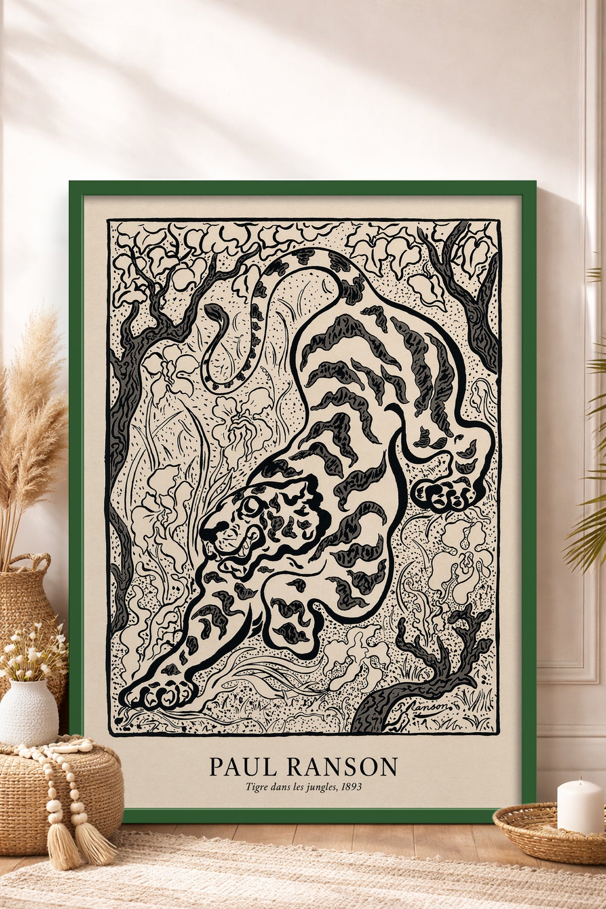HOMEPACK Ahşap Çerçeveli Tablo Çerçeveli Poster Sanatsal Modern Duvar Dekoru BEK-8433