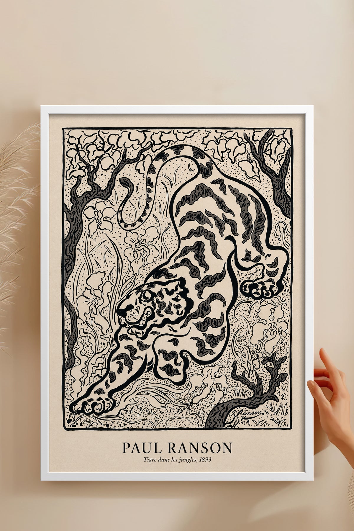 HOMEPACK Ahşap Çerçeveli Tablo Çerçeveli Poster Sanatsal Modern Duvar Dekoru BEK-8433