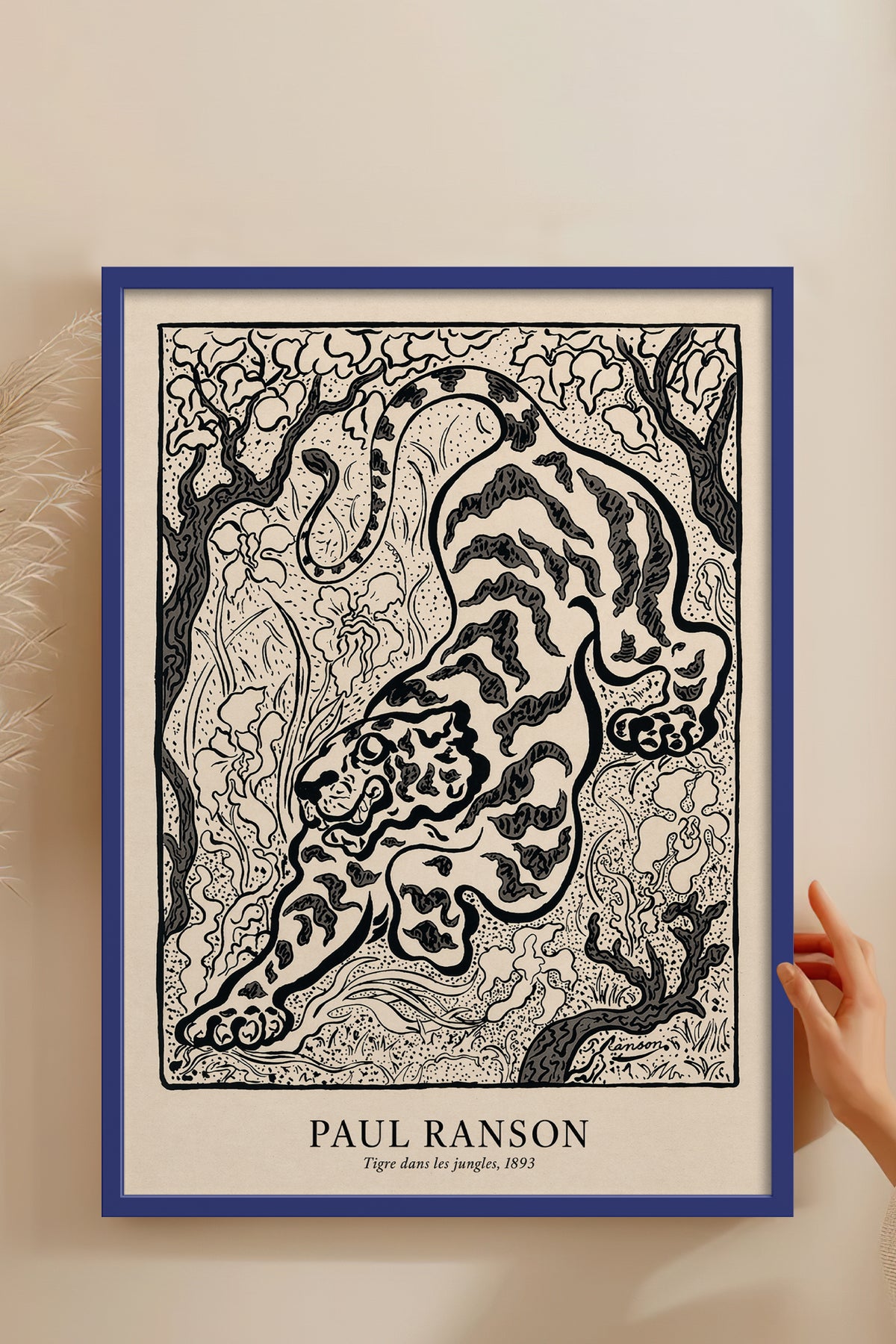 HOMEPACK Ahşap Çerçeveli Tablo Çerçeveli Poster Sanatsal Modern Duvar Dekoru BEK-8433