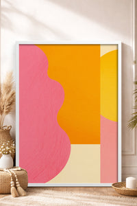 HOMEPACK Ahşap Çerçeveli Tablo Çerçeveli Poster Sanatsal Modern Duvar Dekoru BEK-8434