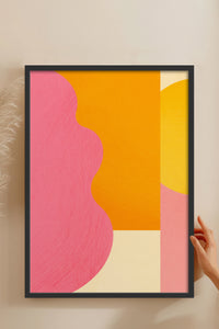 HOMEPACK Ahşap Çerçeveli Tablo Çerçeveli Poster Sanatsal Modern Duvar Dekoru BEK-8434