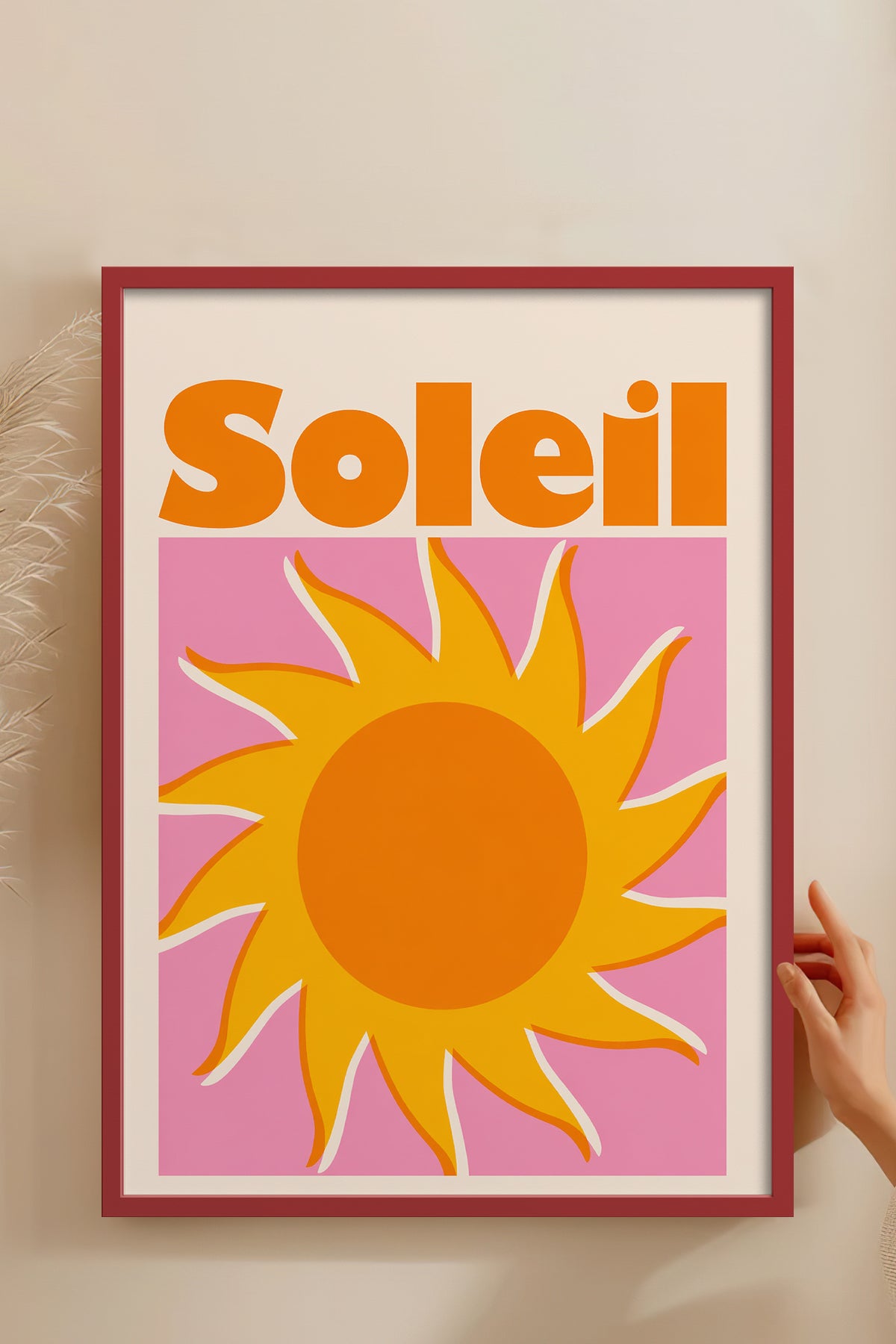 HOMEPACK Ahşap Çerçeveli Tablo Çerçeveli Poster Sanatsal Modern Duvar Dekoru BEK-8435