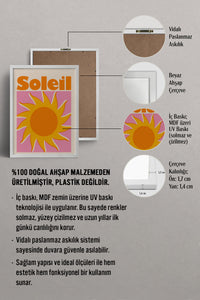HOMEPACK Ahşap Çerçeveli Tablo Çerçeveli Poster Sanatsal Modern Duvar Dekoru BEK-8435