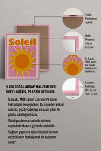 HOMEPACK Ahşap Çerçeveli Tablo Çerçeveli Poster Sanatsal Modern Duvar Dekoru BEK-8435