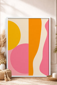 HOMEPACK Ahşap Çerçeveli Tablo Çerçeveli Poster Sanatsal Modern Duvar Dekoru BEK-8436