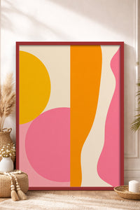 HOMEPACK Ahşap Çerçeveli Tablo Çerçeveli Poster Sanatsal Modern Duvar Dekoru BEK-8436