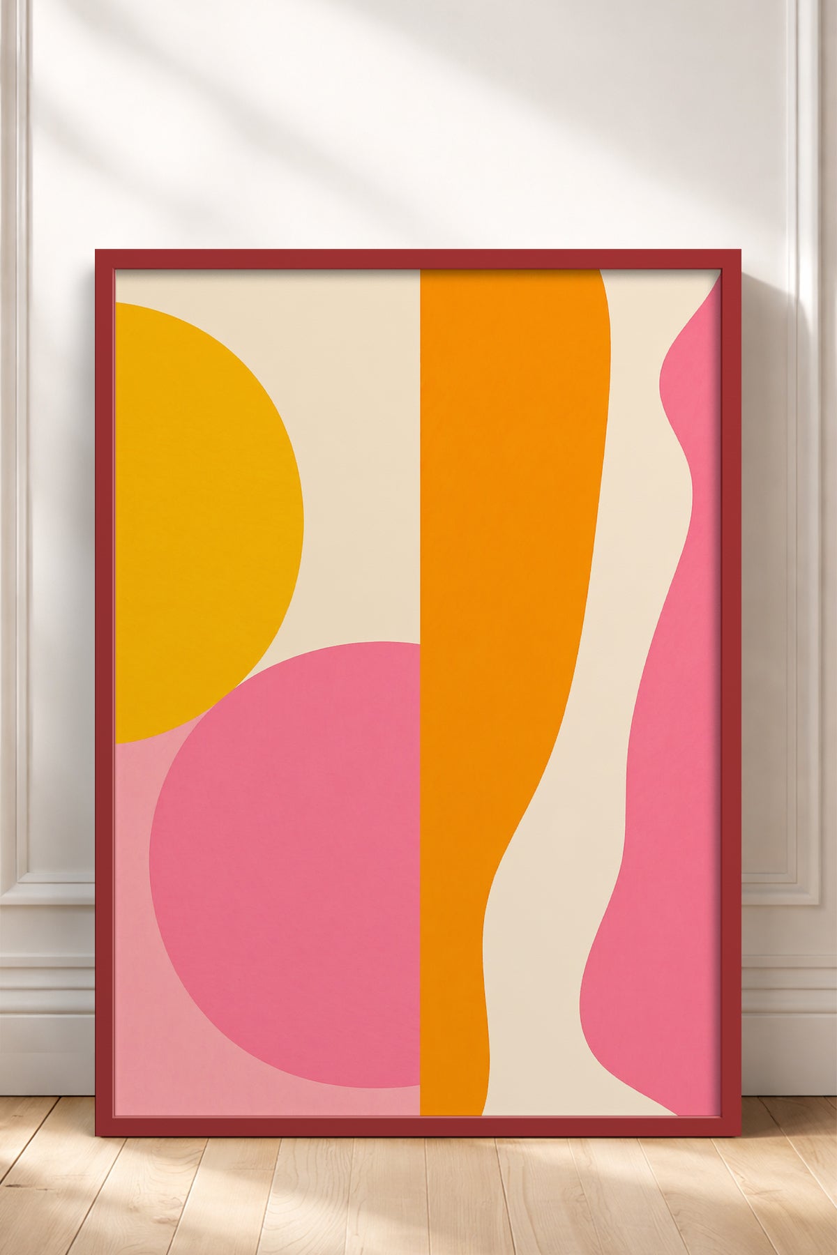 HOMEPACK Ahşap Çerçeveli Tablo Çerçeveli Poster Sanatsal Modern Duvar Dekoru BEK-8436