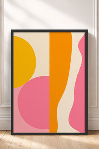 HOMEPACK Ahşap Çerçeveli Tablo Çerçeveli Poster Sanatsal Modern Duvar Dekoru BEK-8436