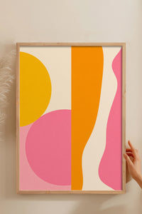HOMEPACK Ahşap Çerçeveli Tablo Çerçeveli Poster Sanatsal Modern Duvar Dekoru BEK-8436