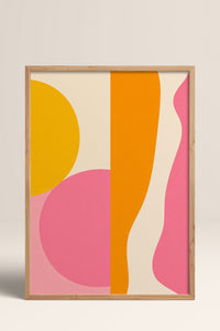 HOMEPACK Ahşap Çerçeveli Tablo Çerçeveli Poster Sanatsal Modern Duvar Dekoru BEK-8436
