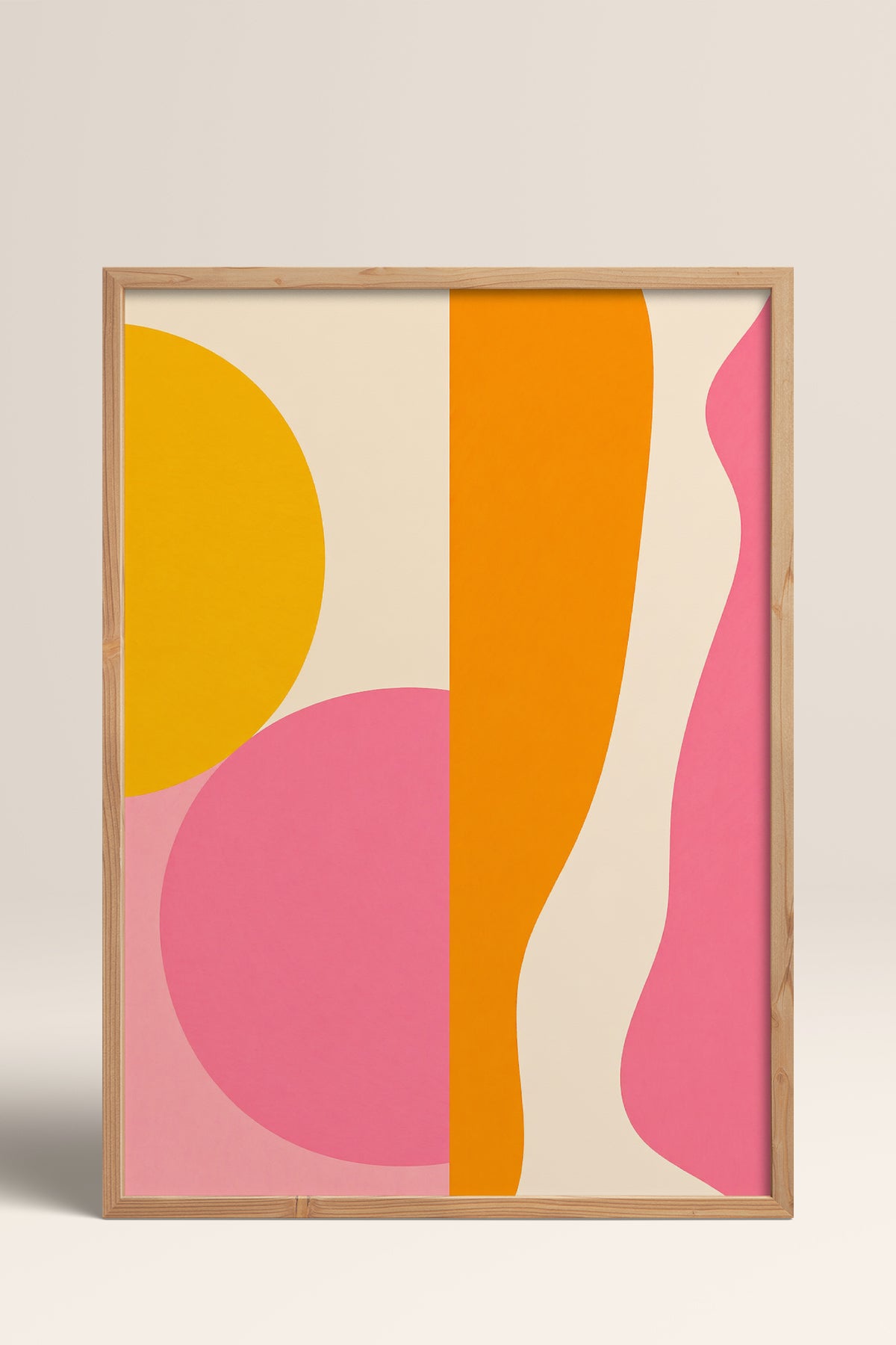 HOMEPACK Ahşap Çerçeveli Tablo Çerçeveli Poster Sanatsal Modern Duvar Dekoru BEK-8436