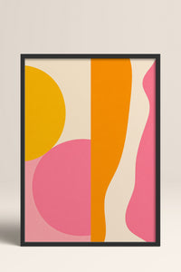 HOMEPACK Ahşap Çerçeveli Tablo Çerçeveli Poster Sanatsal Modern Duvar Dekoru BEK-8436