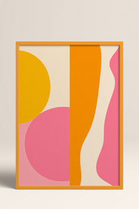 HOMEPACK Ahşap Çerçeveli Tablo Çerçeveli Poster Sanatsal Modern Duvar Dekoru BEK-8436