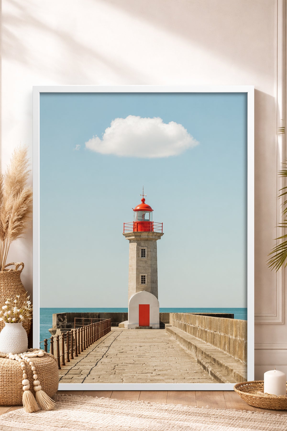 HOMEPACK Ahşap Çerçeveli Tablo Çerçeveli Poster Sanatsal Modern Duvar Dekoru BEK-8437