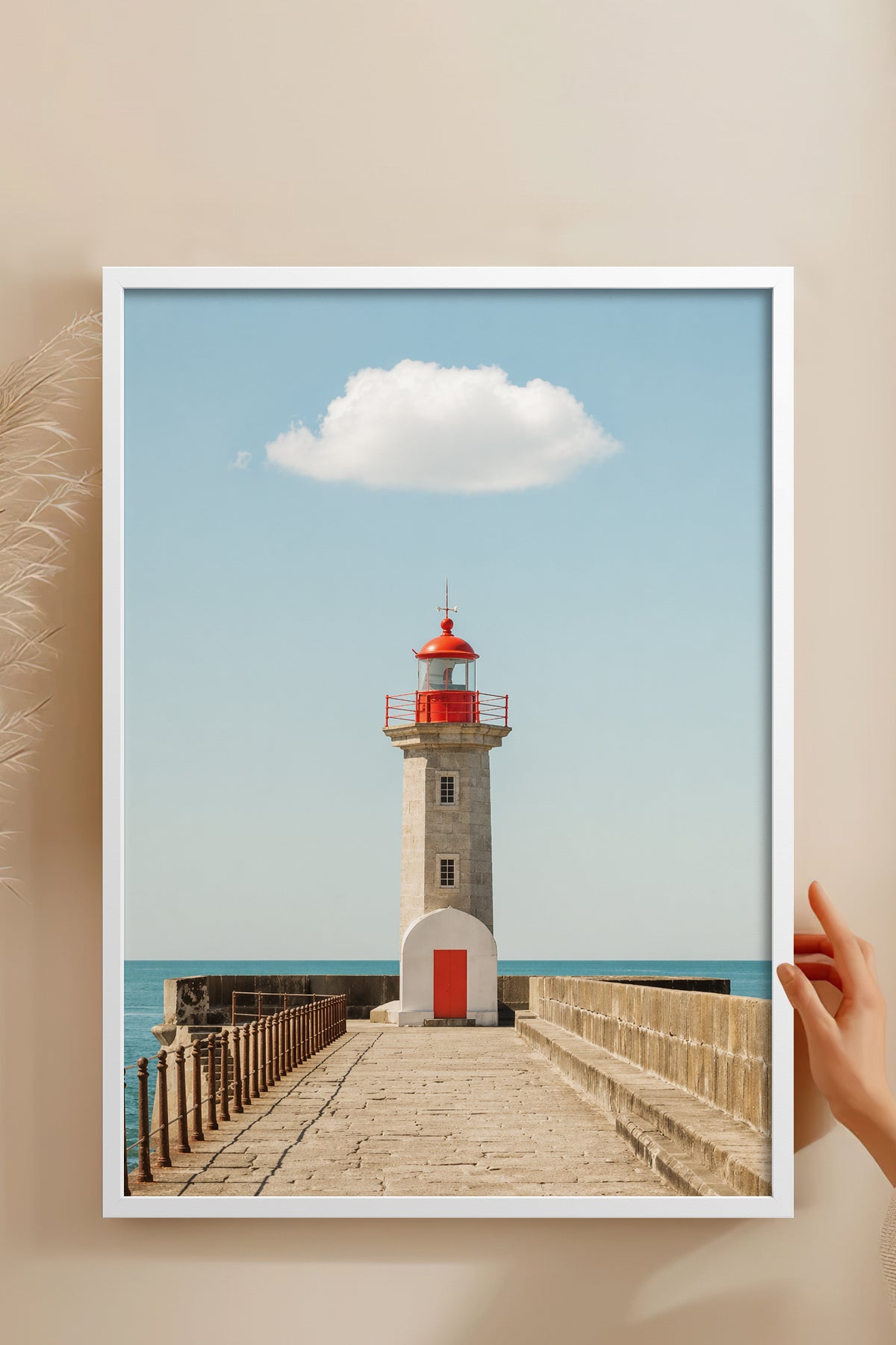 HOMEPACK Ahşap Çerçeveli Tablo Çerçeveli Poster Sanatsal Modern Duvar Dekoru BEK-8437