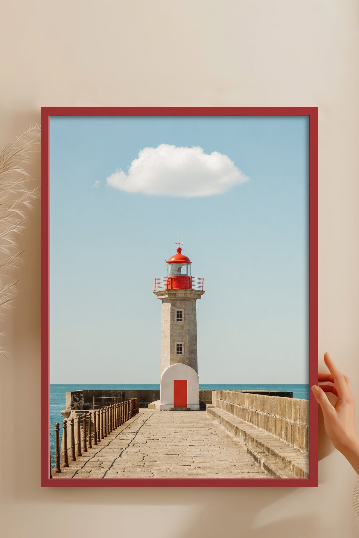 HOMEPACK Ahşap Çerçeveli Tablo Çerçeveli Poster Sanatsal Modern Duvar Dekoru BEK-8437