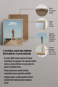 HOMEPACK Ahşap Çerçeveli Tablo Çerçeveli Poster Sanatsal Modern Duvar Dekoru BEK-8437