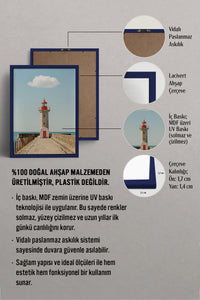 HOMEPACK Ahşap Çerçeveli Tablo Çerçeveli Poster Sanatsal Modern Duvar Dekoru BEK-8437