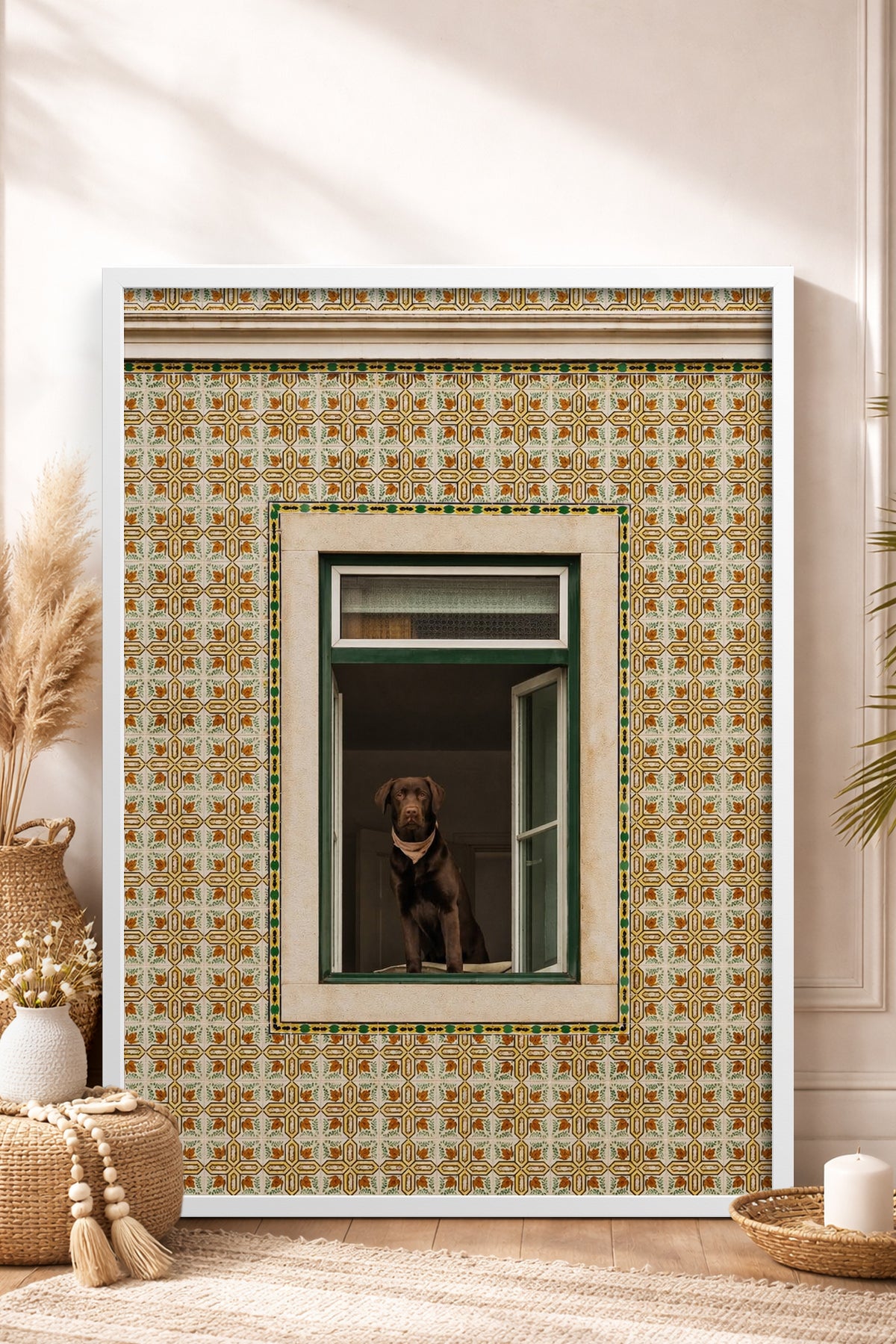 HOMEPACK Ahşap Çerçeveli Tablo Çerçeveli Poster Sanatsal Modern Duvar Dekoru BEK-8438