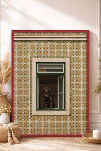HOMEPACK Ahşap Çerçeveli Tablo Çerçeveli Poster Sanatsal Modern Duvar Dekoru BEK-8438