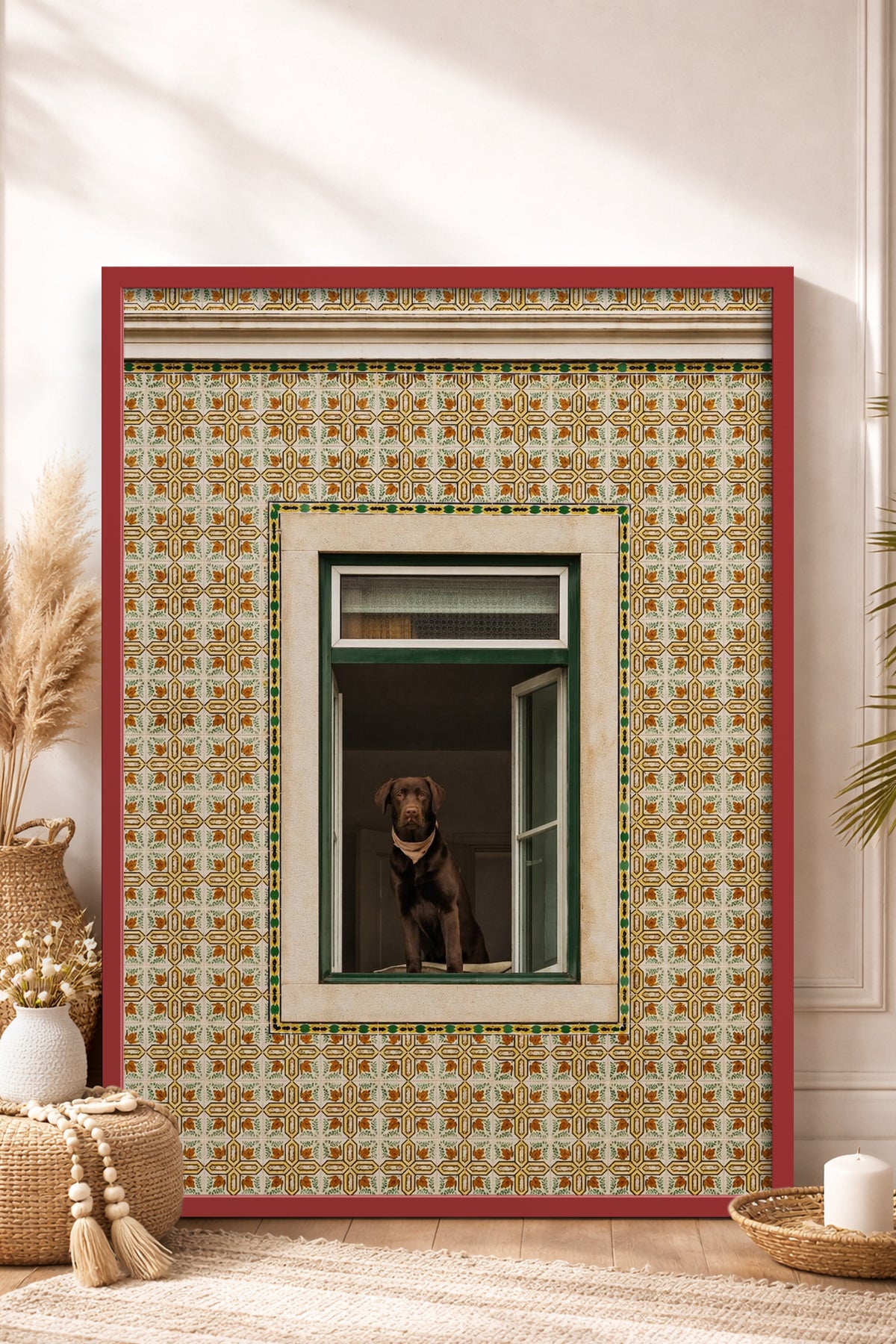 HOMEPACK Ahşap Çerçeveli Tablo Çerçeveli Poster Sanatsal Modern Duvar Dekoru BEK-8438