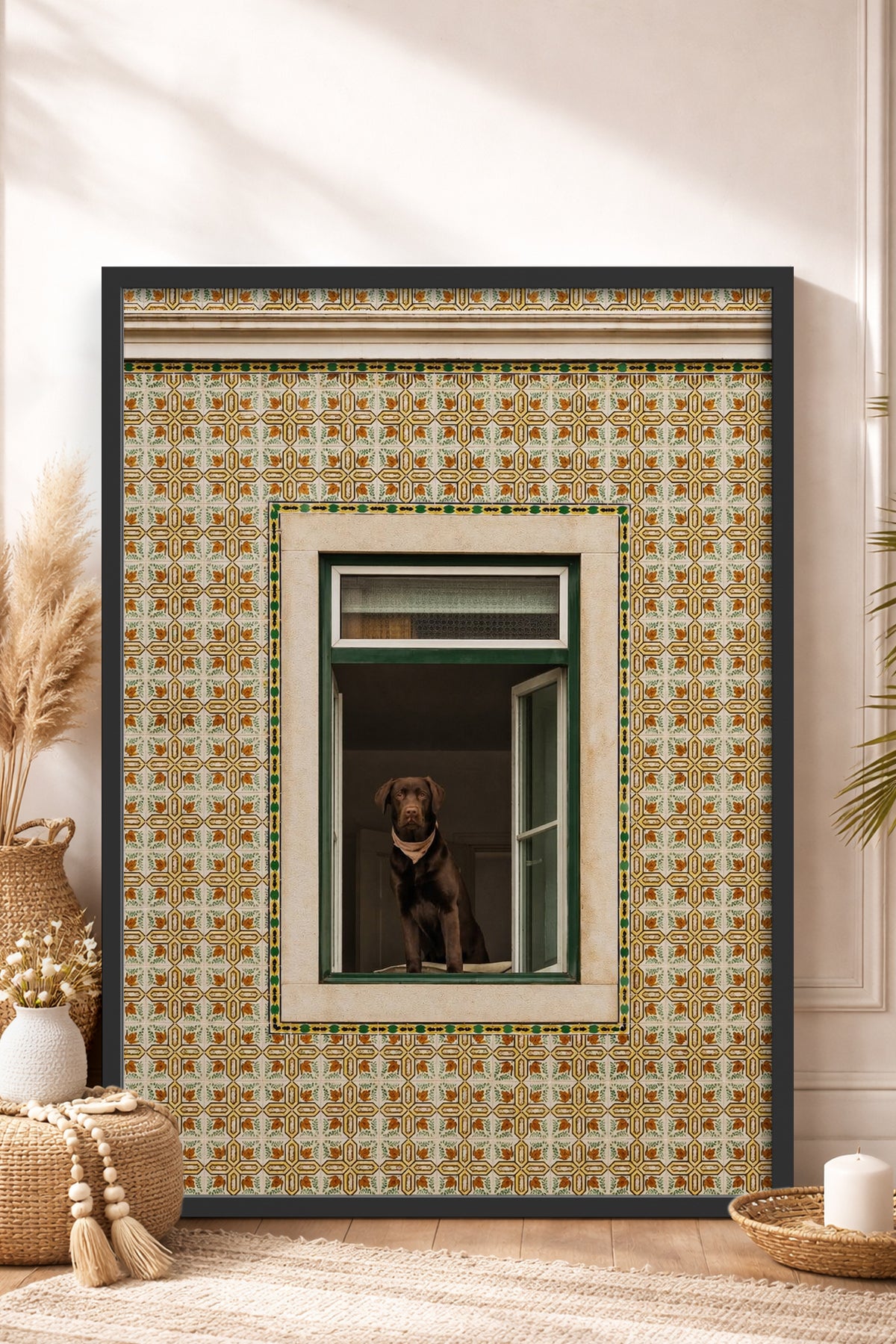 HOMEPACK Ahşap Çerçeveli Tablo Çerçeveli Poster Sanatsal Modern Duvar Dekoru BEK-8438