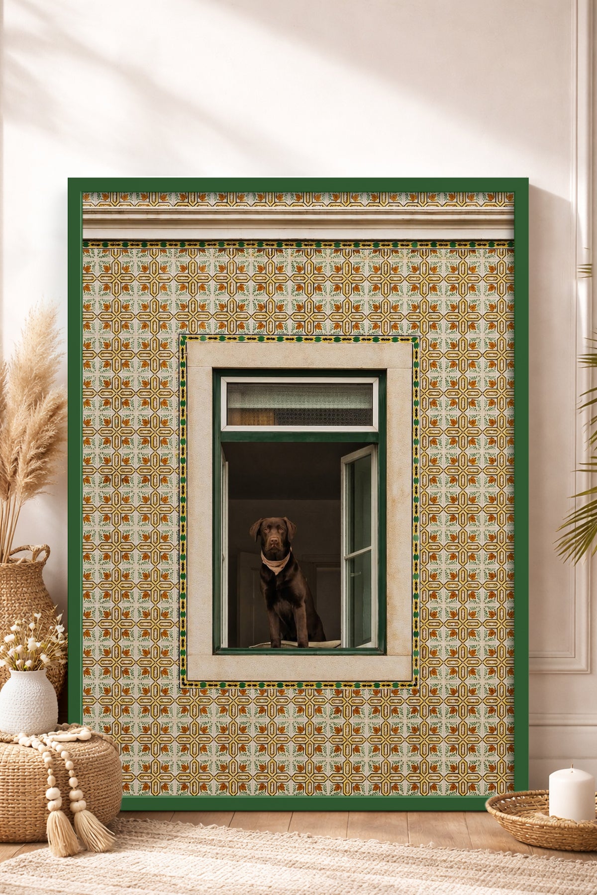 HOMEPACK Ahşap Çerçeveli Tablo Çerçeveli Poster Sanatsal Modern Duvar Dekoru BEK-8438