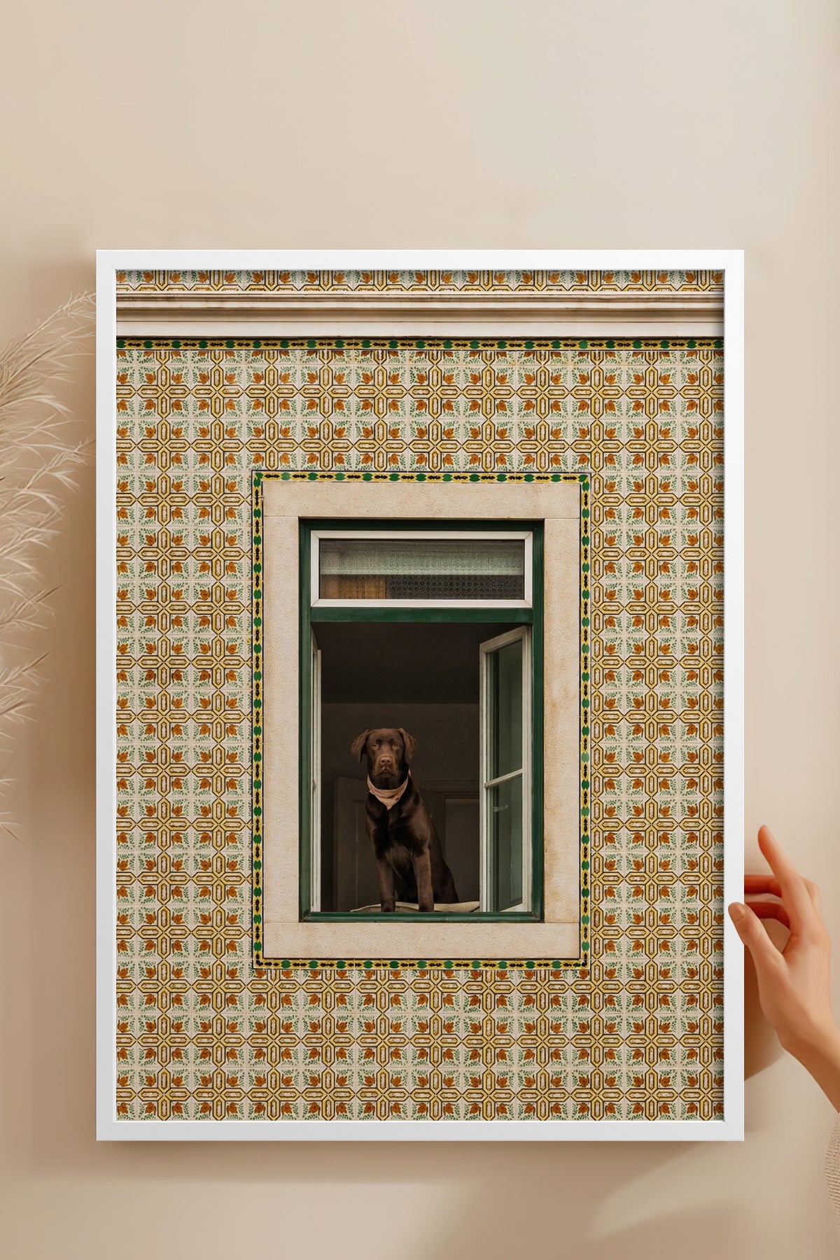 HOMEPACK Ahşap Çerçeveli Tablo Çerçeveli Poster Sanatsal Modern Duvar Dekoru BEK-8438