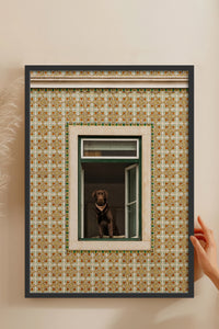 HOMEPACK Ahşap Çerçeveli Tablo Çerçeveli Poster Sanatsal Modern Duvar Dekoru BEK-8438