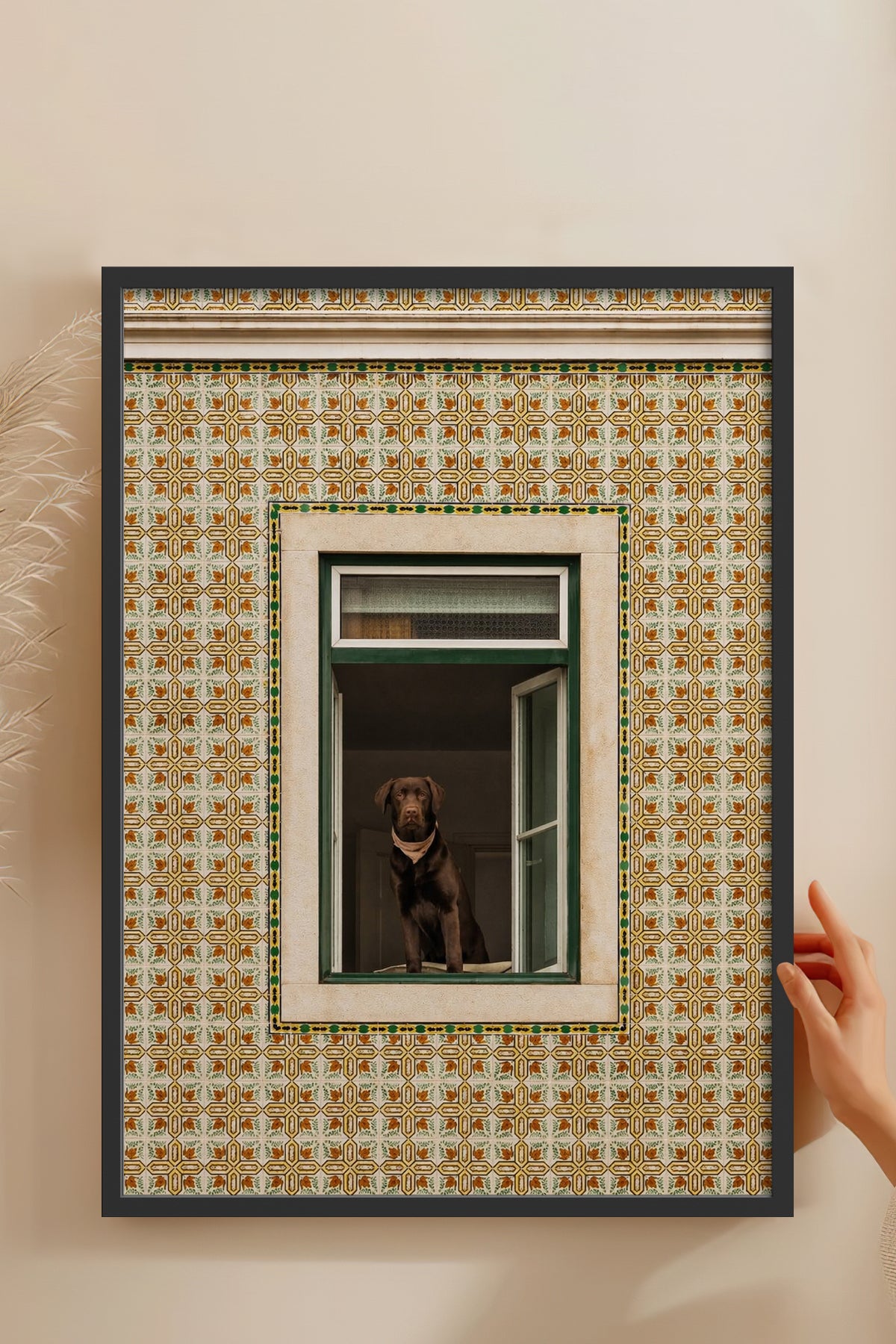HOMEPACK Ahşap Çerçeveli Tablo Çerçeveli Poster Sanatsal Modern Duvar Dekoru BEK-8438