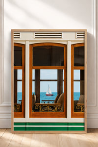 HOMEPACK Ahşap Çerçeveli Tablo Çerçeveli Poster Sanatsal Modern Duvar Dekoru BEK-8439