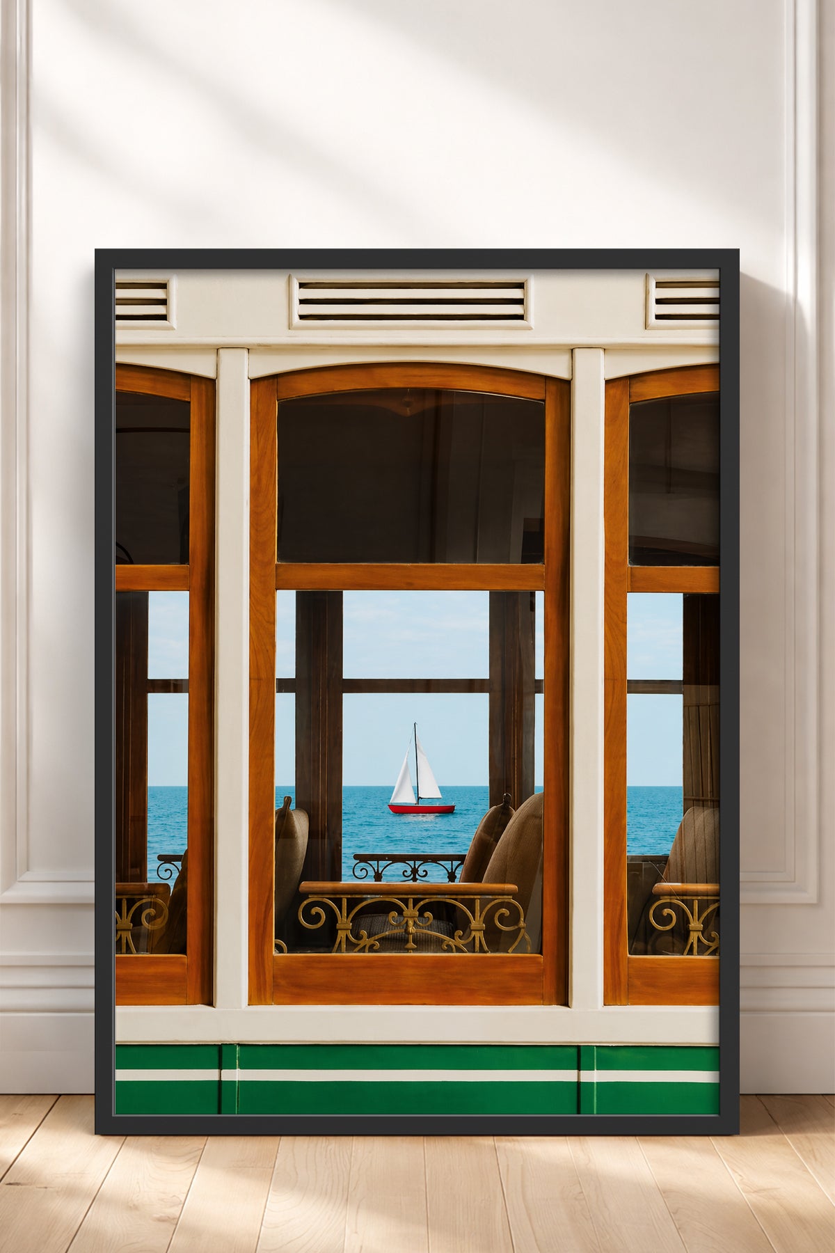 HOMEPACK Ahşap Çerçeveli Tablo Çerçeveli Poster Sanatsal Modern Duvar Dekoru BEK-8439