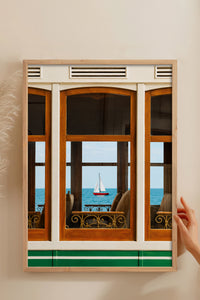 HOMEPACK Ahşap Çerçeveli Tablo Çerçeveli Poster Sanatsal Modern Duvar Dekoru BEK-8439