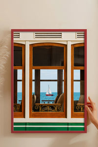 HOMEPACK Ahşap Çerçeveli Tablo Çerçeveli Poster Sanatsal Modern Duvar Dekoru BEK-8439