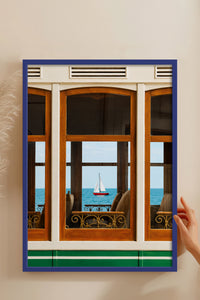 HOMEPACK Ahşap Çerçeveli Tablo Çerçeveli Poster Sanatsal Modern Duvar Dekoru BEK-8439