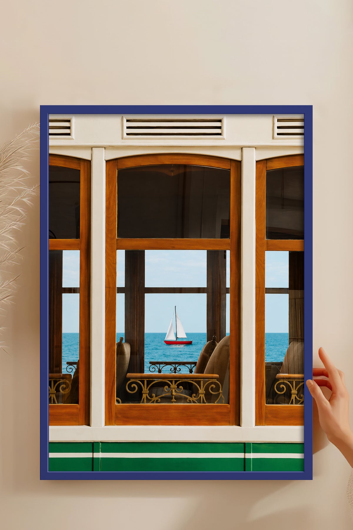 HOMEPACK Ahşap Çerçeveli Tablo Çerçeveli Poster Sanatsal Modern Duvar Dekoru BEK-8439