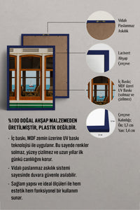 HOMEPACK Ahşap Çerçeveli Tablo Çerçeveli Poster Sanatsal Modern Duvar Dekoru BEK-8439