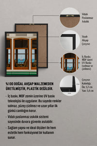 HOMEPACK Ahşap Çerçeveli Tablo Çerçeveli Poster Sanatsal Modern Duvar Dekoru BEK-8439