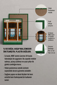 HOMEPACK Ahşap Çerçeveli Tablo Çerçeveli Poster Sanatsal Modern Duvar Dekoru BEK-8439