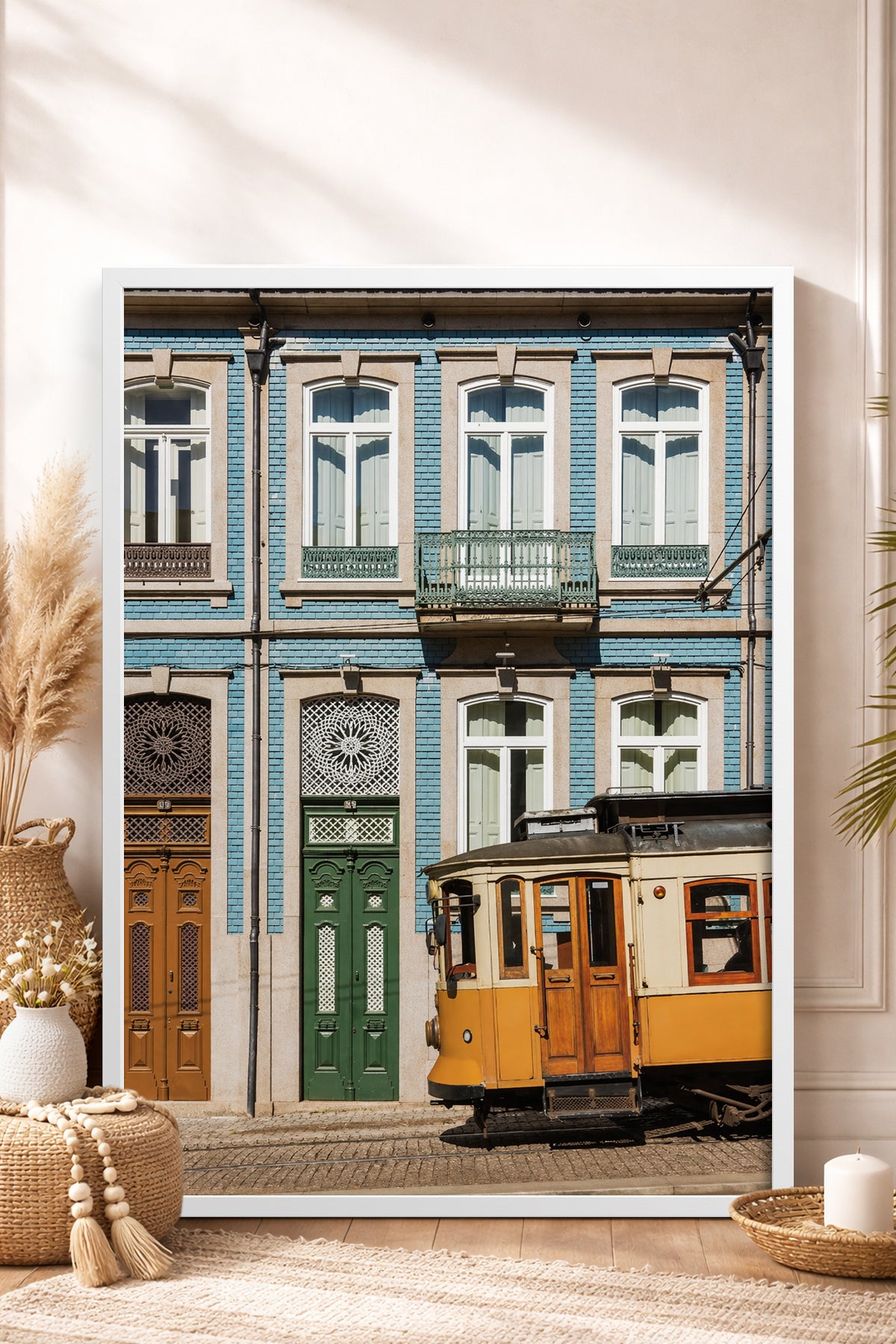 HOMEPACK Ahşap Çerçeveli Tablo Çerçeveli Poster Sanatsal Modern Duvar Dekoru BEK-8440