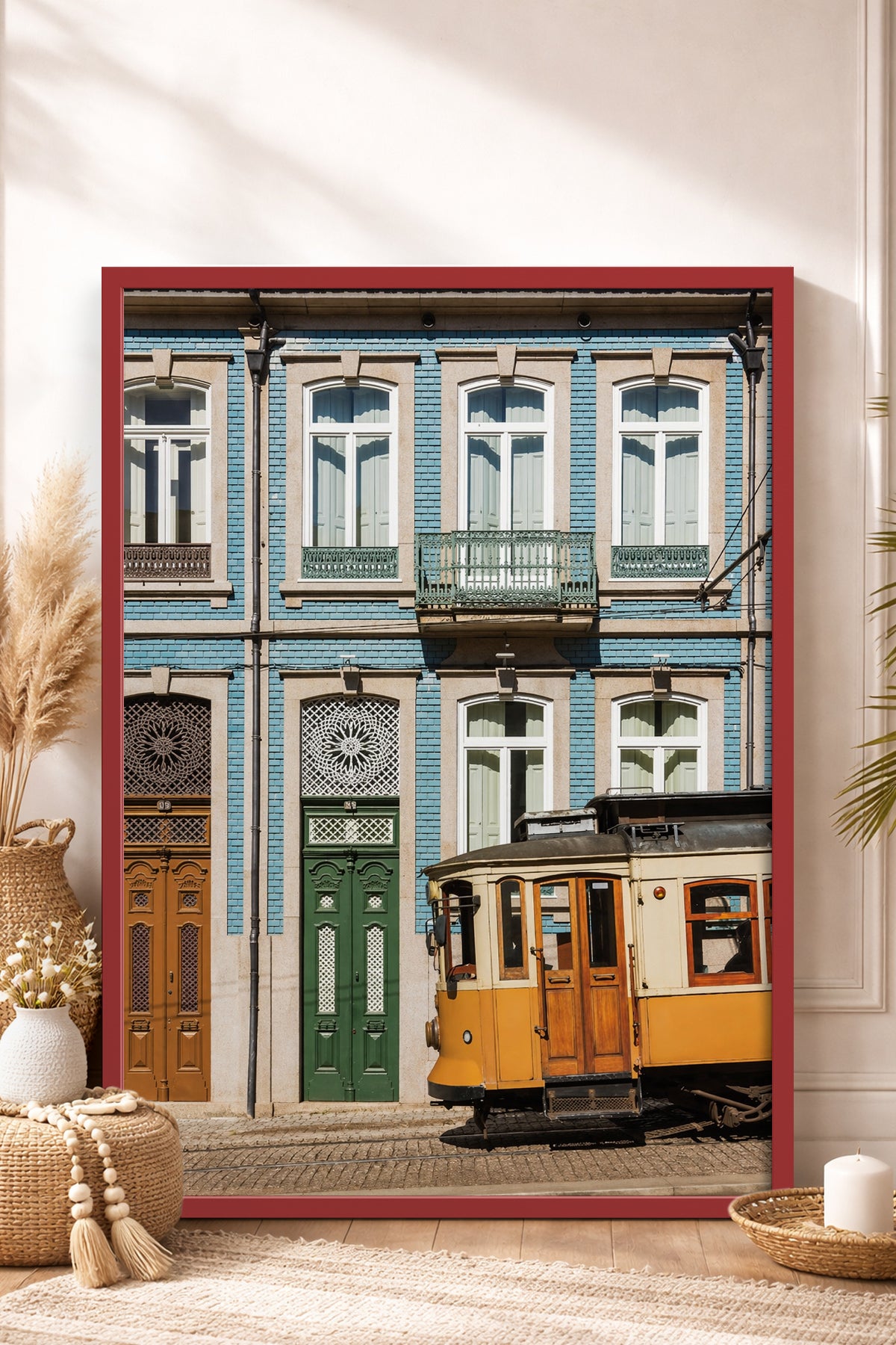 HOMEPACK Ahşap Çerçeveli Tablo Çerçeveli Poster Sanatsal Modern Duvar Dekoru BEK-8440
