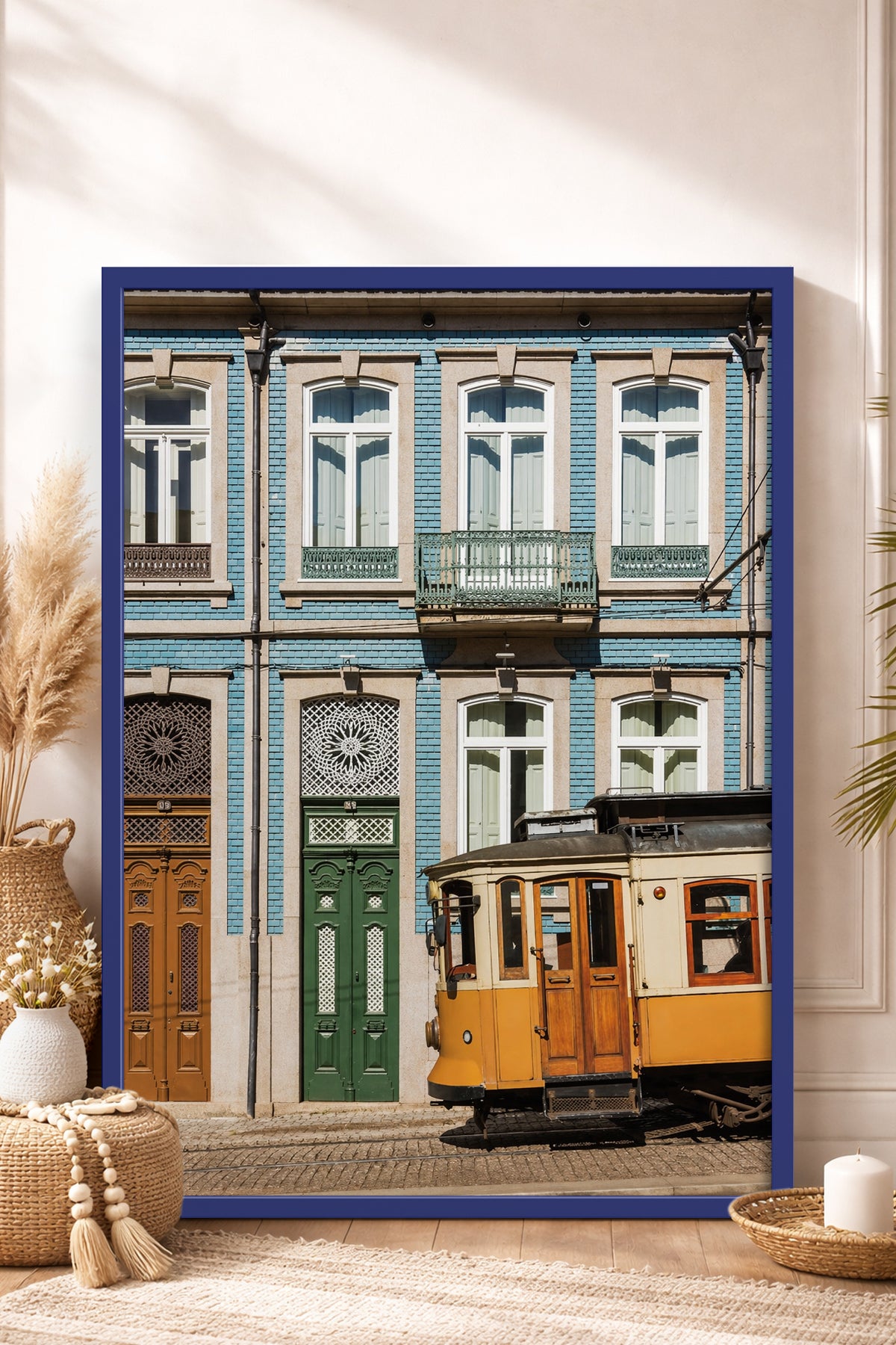 HOMEPACK Ahşap Çerçeveli Tablo Çerçeveli Poster Sanatsal Modern Duvar Dekoru BEK-8440