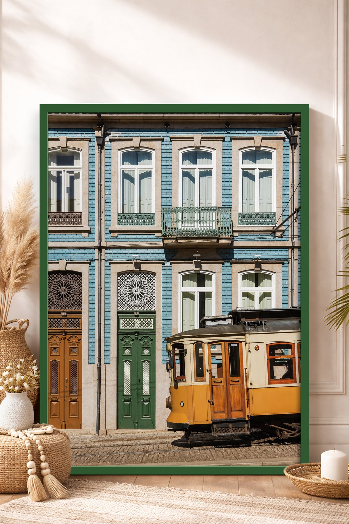HOMEPACK Ahşap Çerçeveli Tablo Çerçeveli Poster Sanatsal Modern Duvar Dekoru BEK-8440
