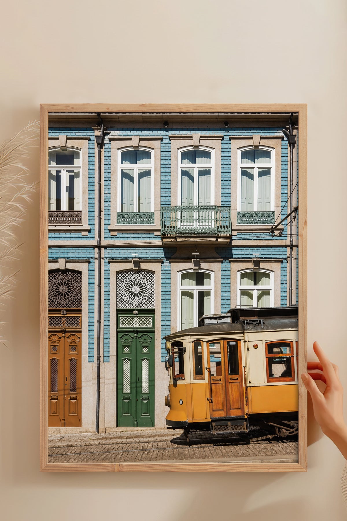 HOMEPACK Ahşap Çerçeveli Tablo Çerçeveli Poster Sanatsal Modern Duvar Dekoru BEK-8440